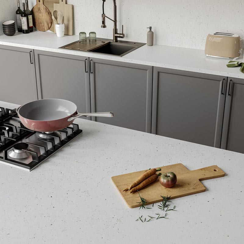 Plan de travail en Quartz Silestone Lime Delight